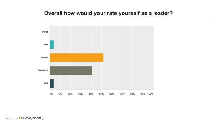 Over how would your rate yourself as a leader?