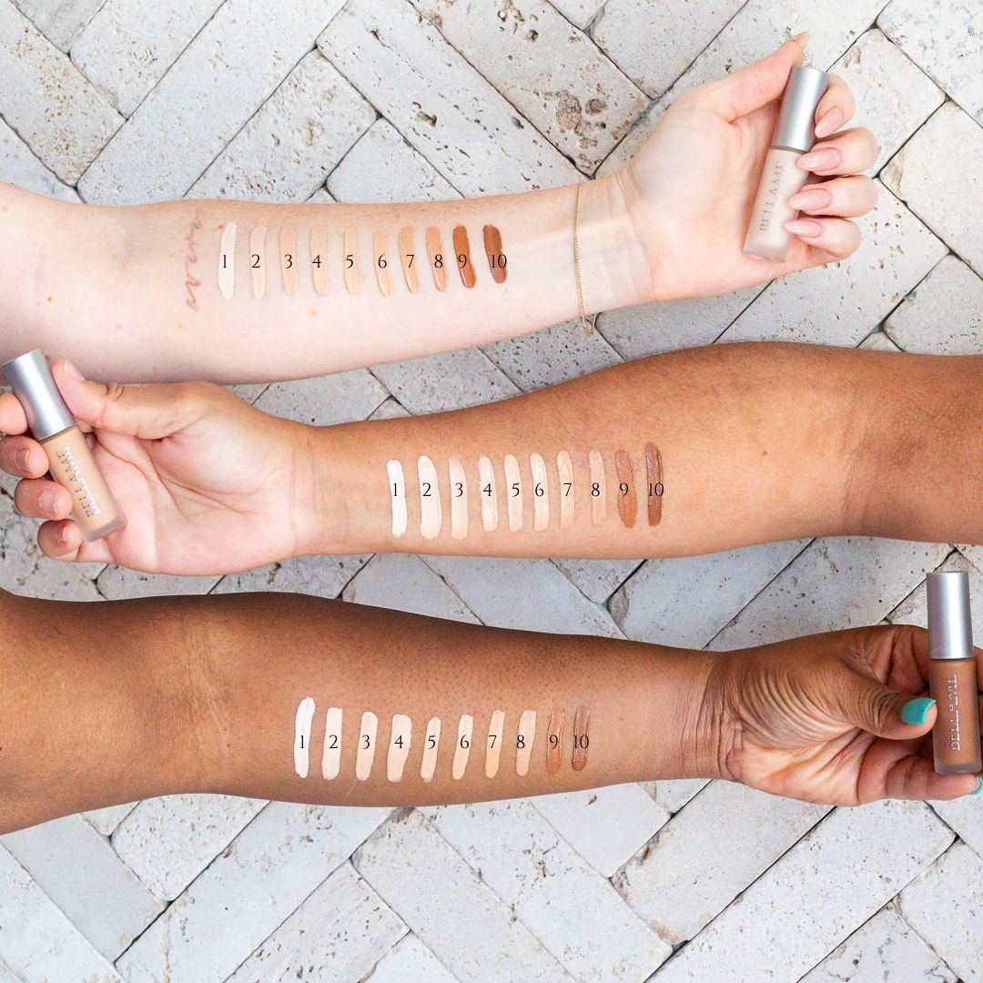 Concealer Arm swatches