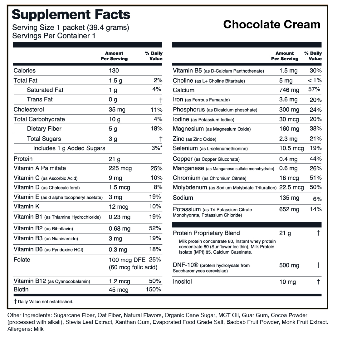BeFit Complete Meal Replacement - Chocolate Cream