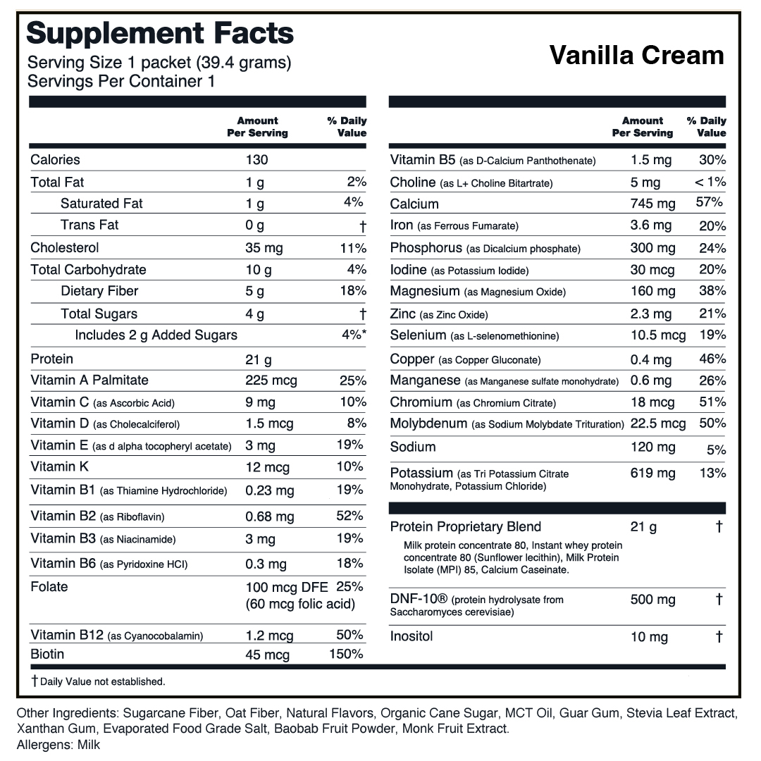BeFit Complete Meal Replacement - Vanilla Cream