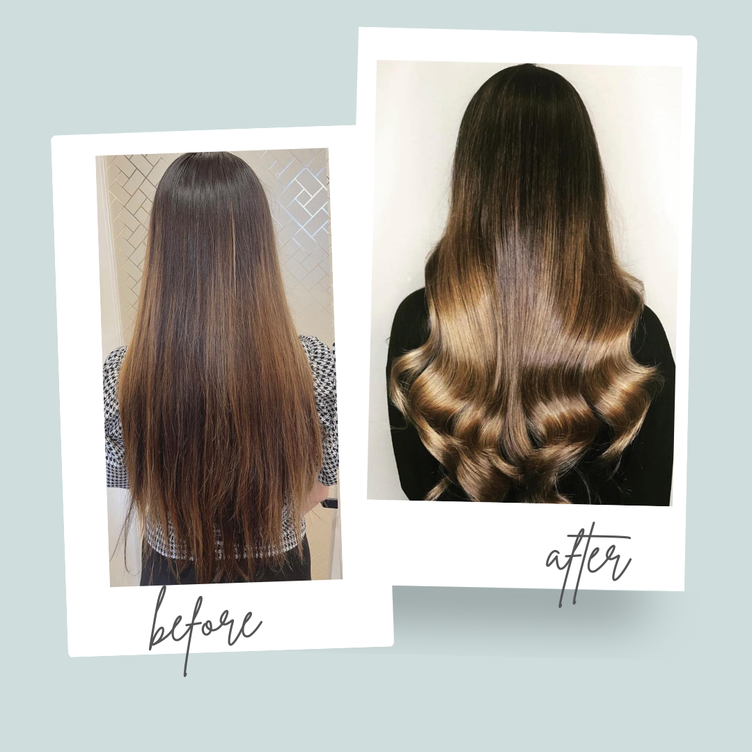 Beauty Boost Before and After Hair