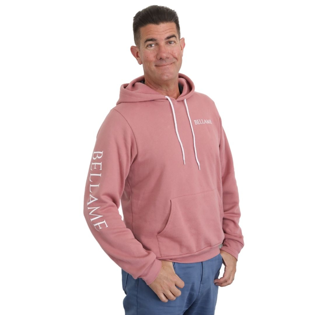 HOODED SWEATSHIRT (DUSTY ROSE) - X-Small