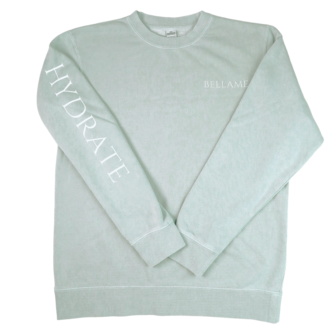 Bellame Hydrate Sweatshirt  - Small, Soft Teal